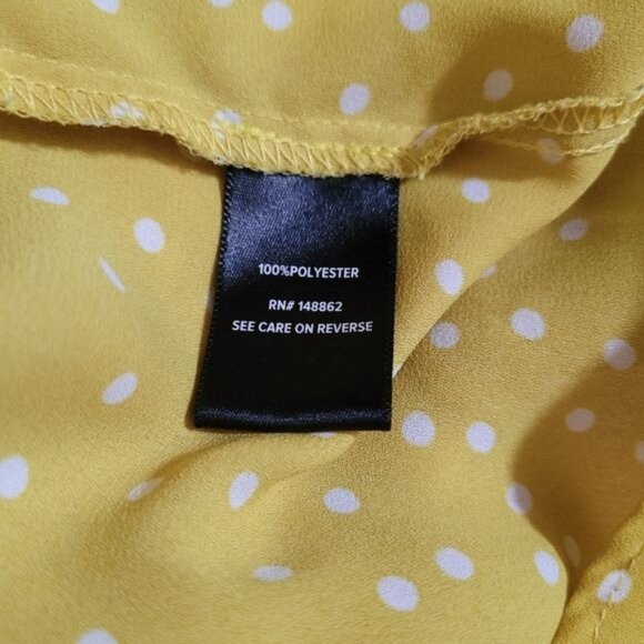 Torrid Chartreuse Green Top Blouse Polka Dot Dots Size Torrid 3 3X 3XL - Picture 8 of 8